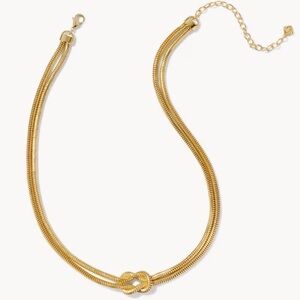 Kendra Scott Gold Double Knot Necklace